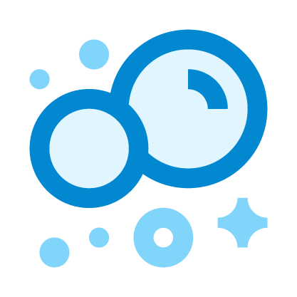 Bubbles, foam, cleanness